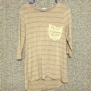 Flamingo Urban Striped Top Size M